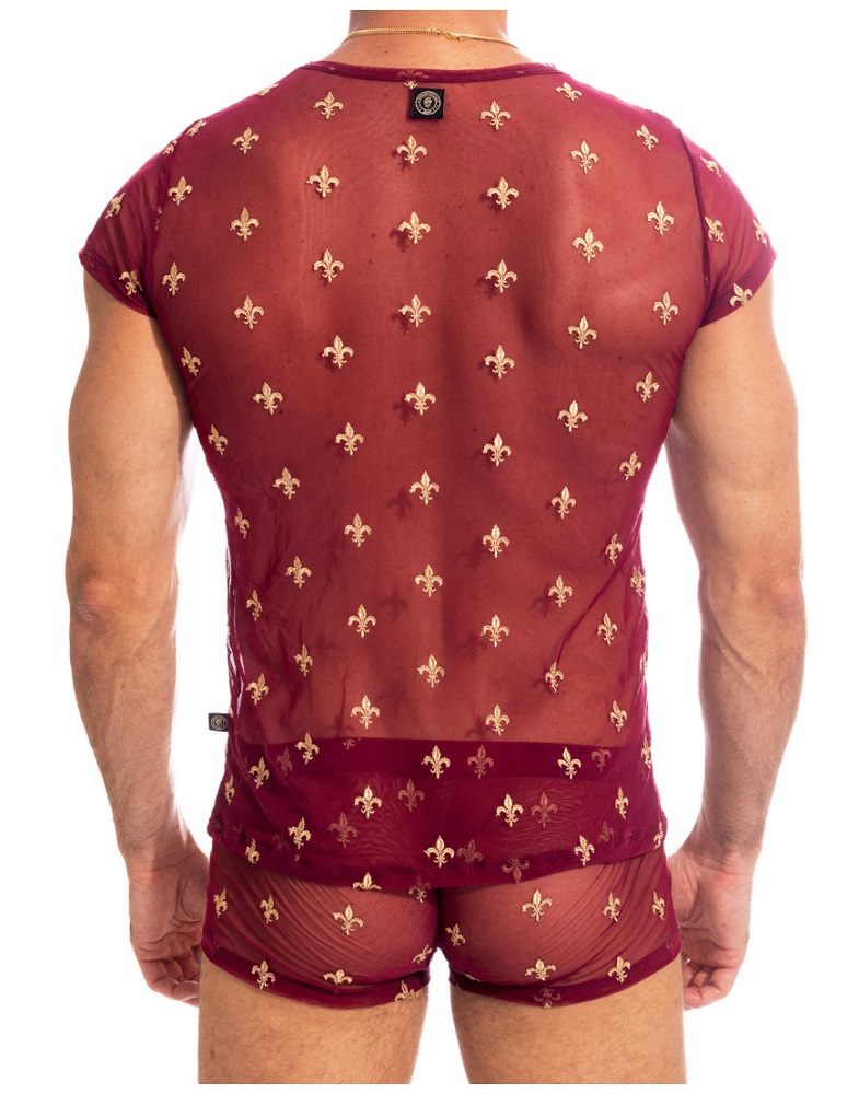 LHommeInvisible Hannover STEFAN charlemagne red tshirt see through men