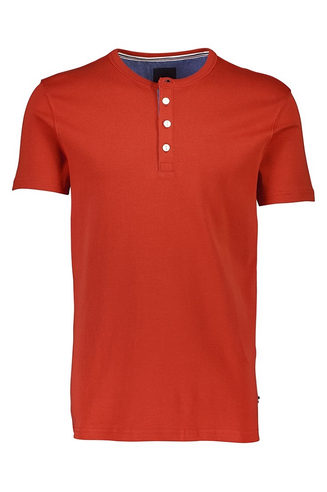 Hannover, Lindbergh Fashion,STEFAN am Marstall lindbergh tee Ribbed 30 423007 dusty red
